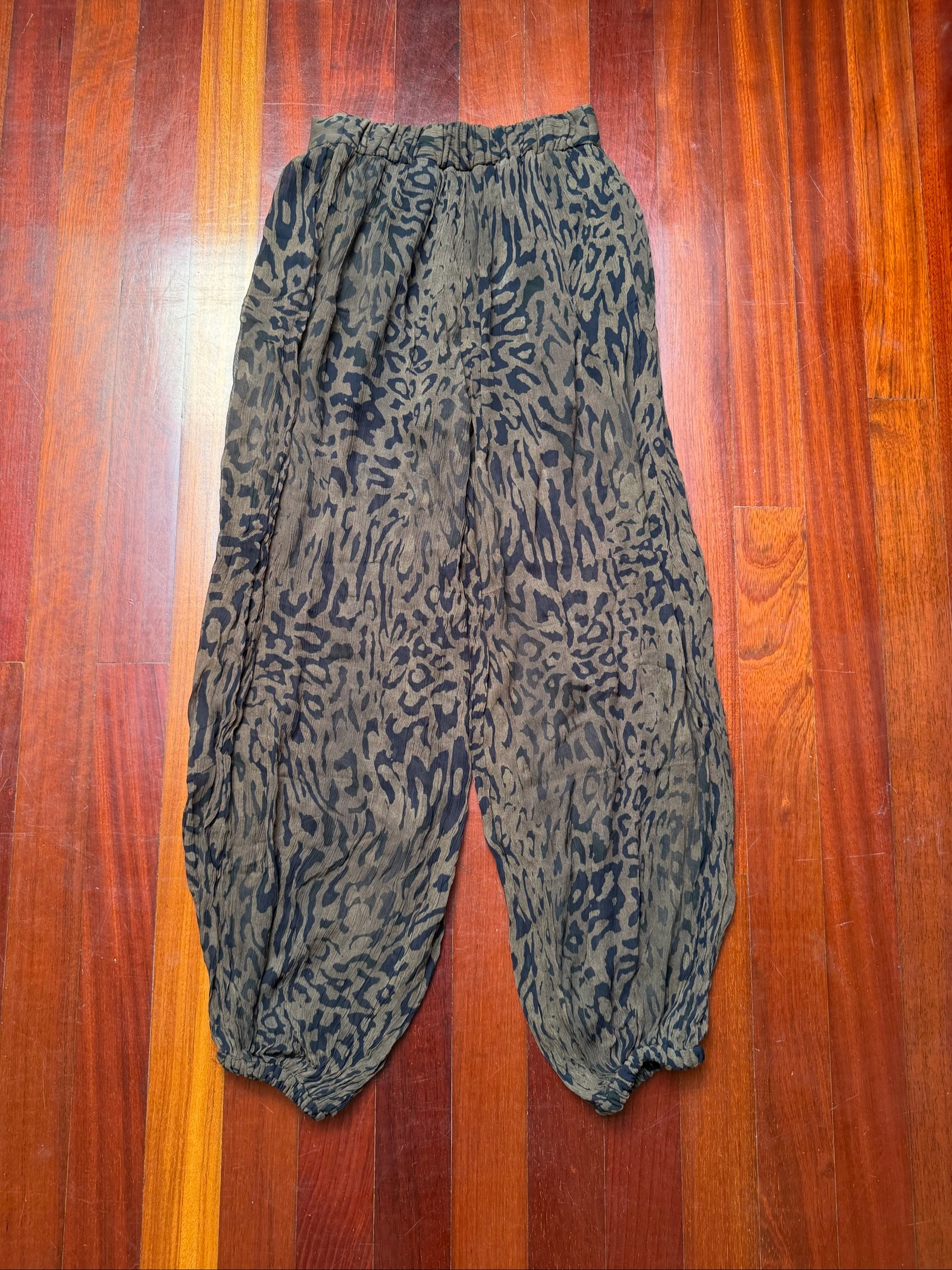 caqui luipaardprint broek Zara – photo 3